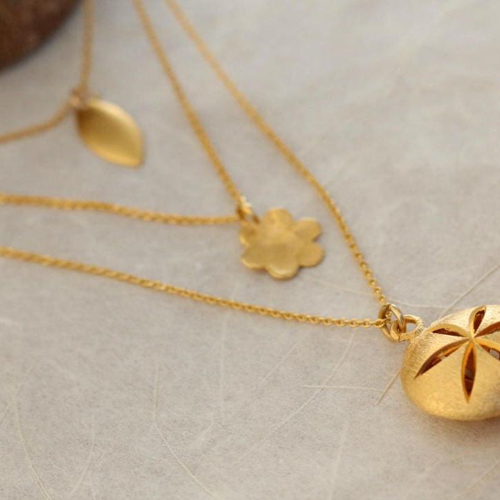 Gold Layered Necklaces Set / 3 Delicate Necklace / Layered Gold Necklace / Everyday Layering Necklaces Set / Long Necklaces For Woman
