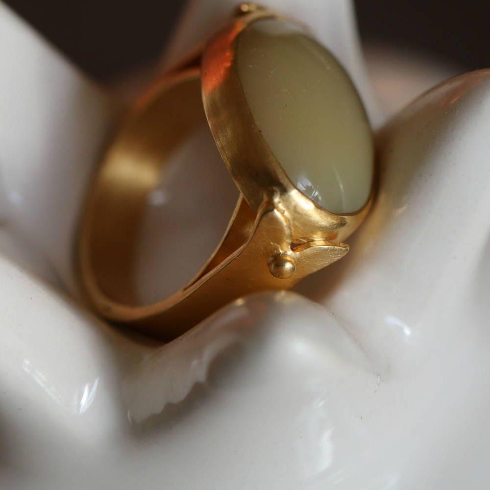 Oval ring/ Natural Citrine Ring / Citrine Ring / Boho Ring / / Ring For Woman / Solitaire Ring / Citrine Rings / Statement Ring /