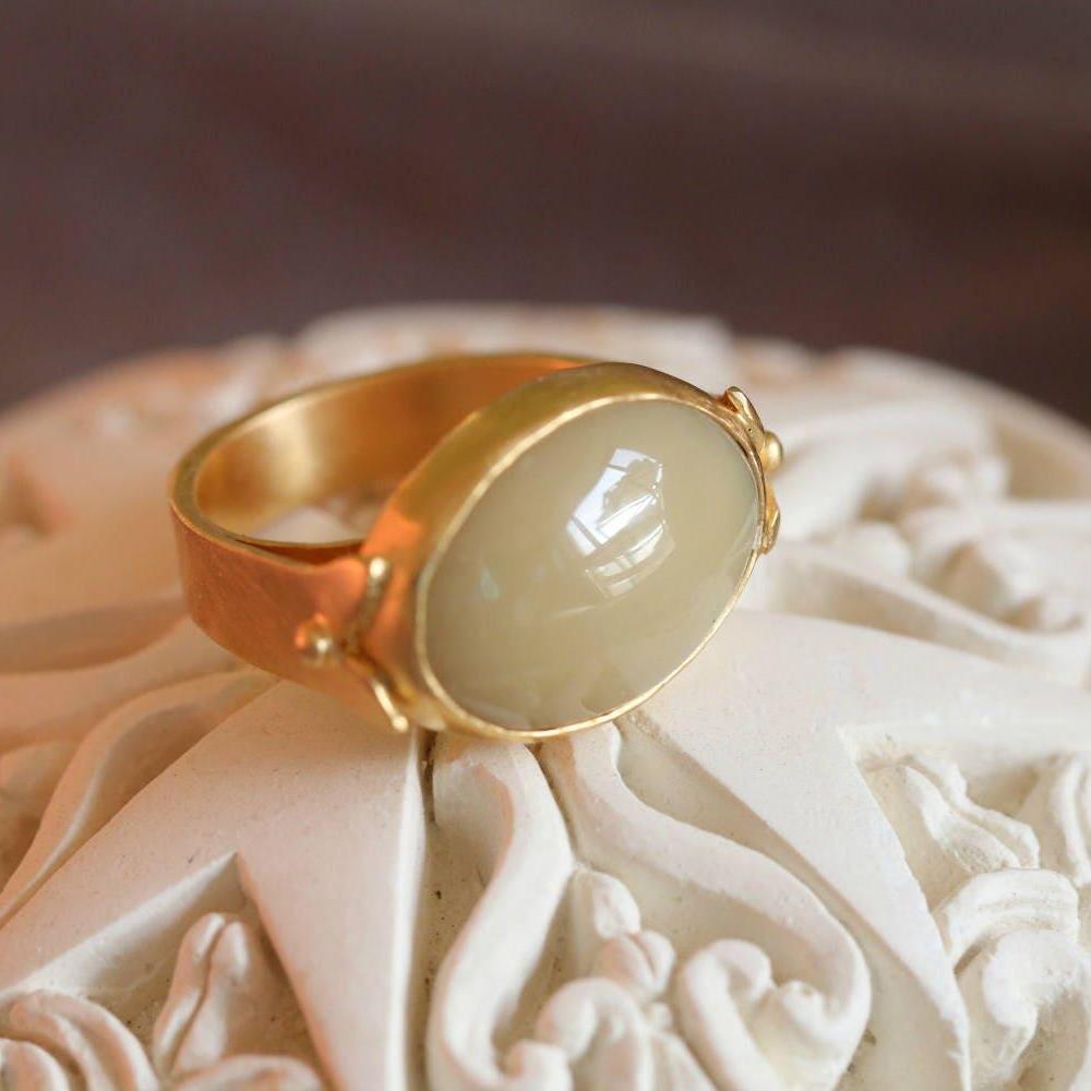 Oval ring/ Natural Citrine Ring / Citrine Ring / Boho Ring / / Ring For Woman / Solitaire Ring / Citrine Rings / Statement Ring /