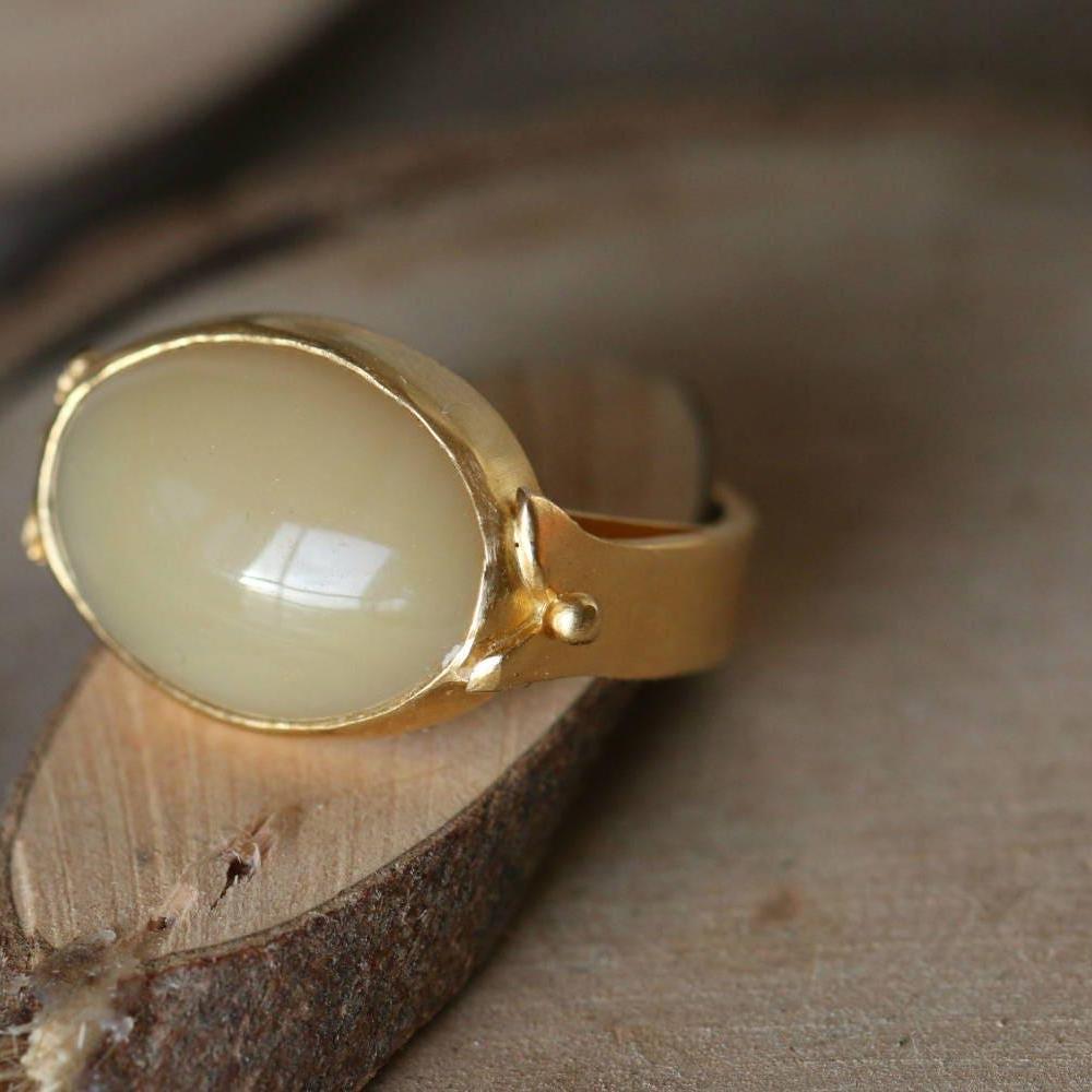 Oval ring/ Natural Citrine Ring / Citrine Ring / Boho Ring / / Ring For Woman / Solitaire Ring / Citrine Rings / Statement Ring /