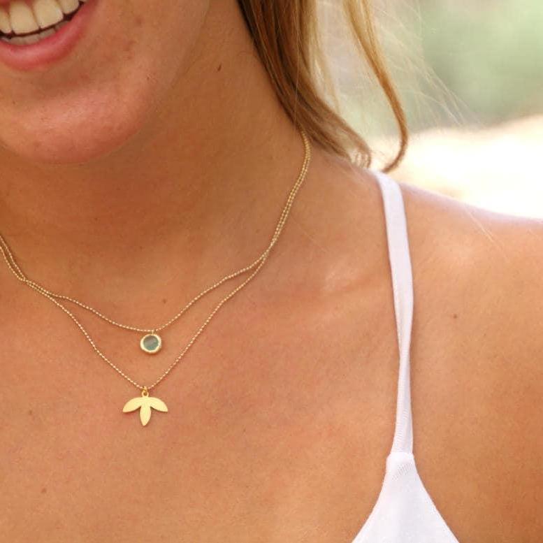 Pendant Necklaces for Women,Layered Necklace,Dainty Silver Necklace,Double Layered Necklace,Silver Necklaces for Women,Gem Necklace