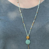 Long Bead Necklace, Bead Necklaces, Long Pendant Necklace, Long Necklaces for Women, Stone Necklaces for Women, Stone Pendant Necklace