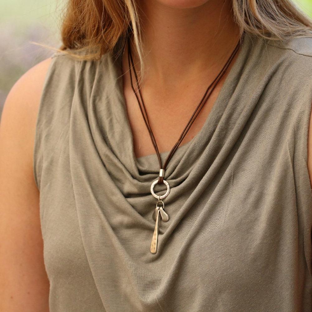 Silver Pendant Necklace,Simple Necklace,Pendant Necklaces for Women,Handmade Jewelry for Women,Dainty Necklace,Silver Necklace