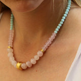Rose Quartz Beaded Necklace