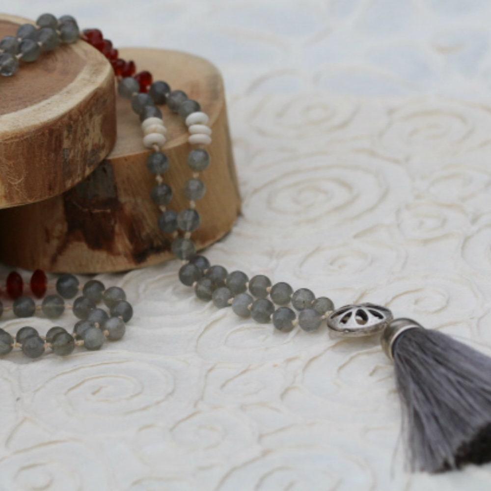 Tassel Necklaces , Labradorite Beads Necklace , Long Necklaces For Woman , Long Tassel Necklace , Labradorite Necklace Beaded