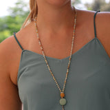 Long Bead Necklace, Bead Necklaces, Long Pendant Necklace, Long Necklaces for Women, Stone Necklaces for Women, Stone Pendant Necklace