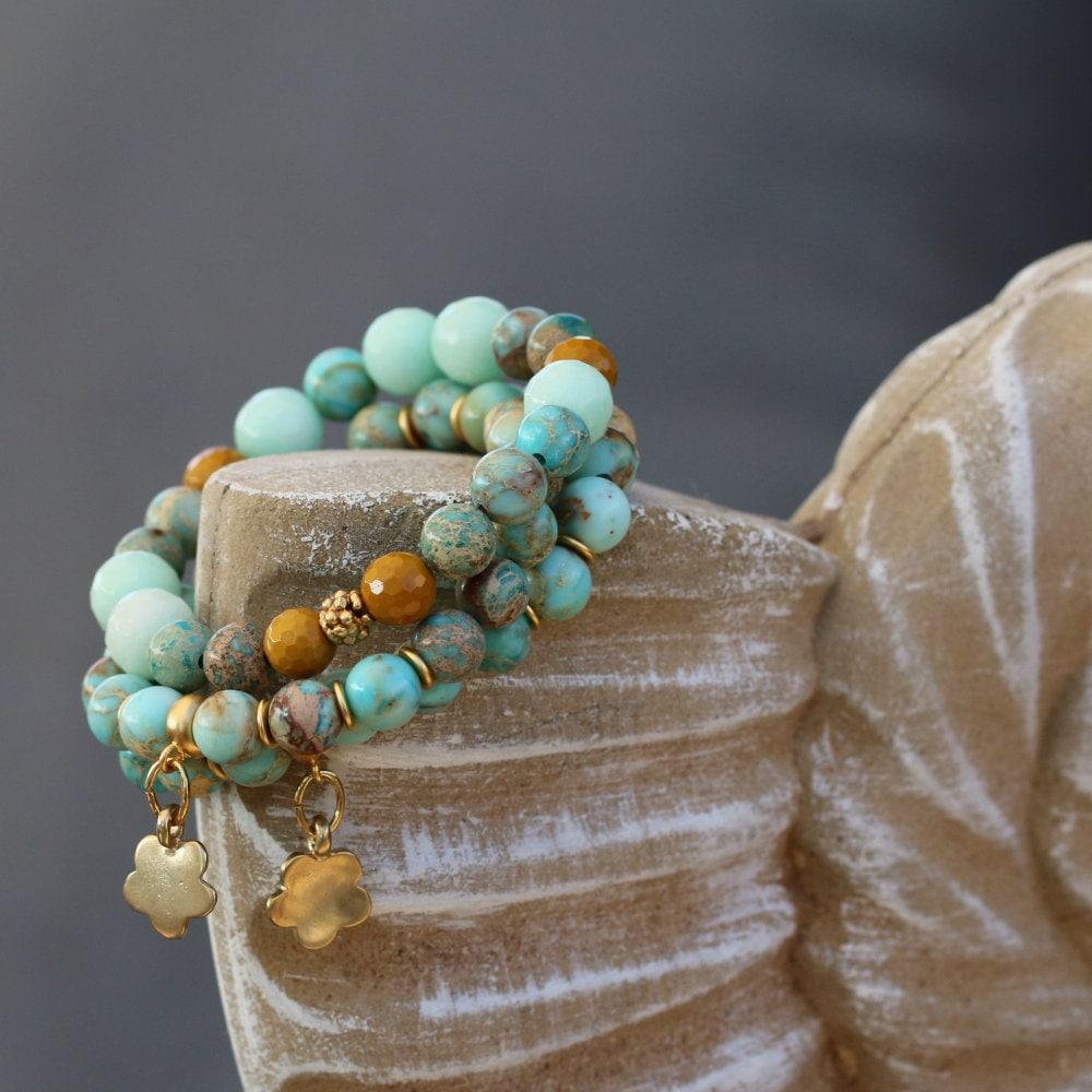 Charm Bracelets for Women,Beaded Bracelet,Blue Bracelet,Handmade Bracelets,Bead Bracelets for Women,Fashion Jewelry,Fine Jewelry