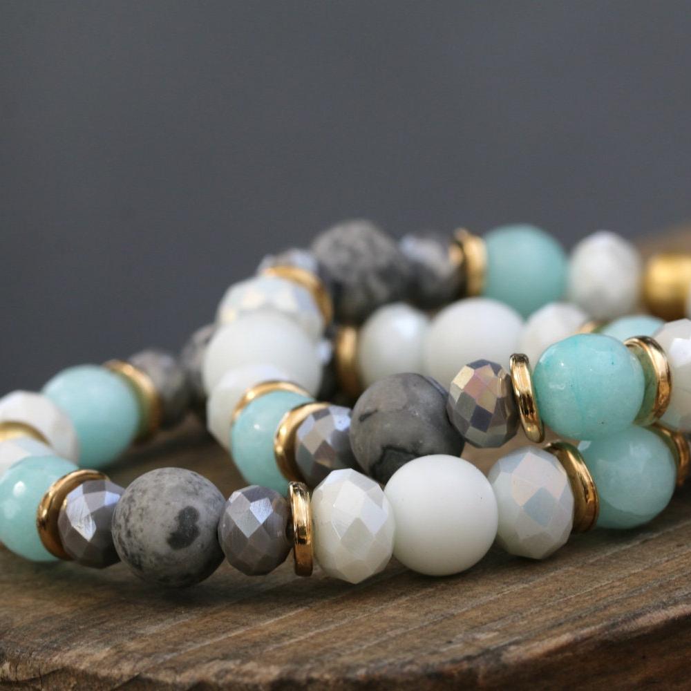 Bracelet Set,Jewelry Sets for Women,Bead Bracelets,Jasper Bracelet,Gemstone Bracelets for Women,Bead Bracelet Set,Womens Jewelry