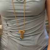 Gold Pendant Necklace,Gold Necklace for Women,Gifts for Her,Long Gold Necklaces for Women,Boho Statement Necklace,Jewelry Necklace