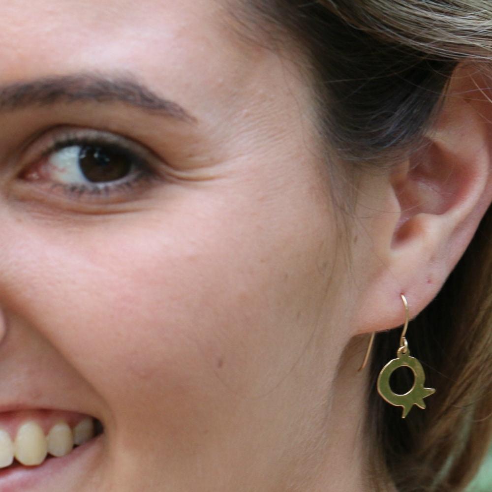 Gold-filled Earrings,Bridesmaid Earrings,Women Earrings,Handmade Jewelry for Women,Gold Jewelry,Fruit Earrings,Dangle Earrings