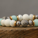 Beaded Gemstone Bracelet Set