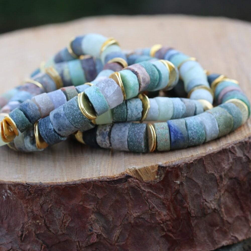Jasper Bracelet,Stone Bracelets for Women,Gemstone Bracelets for Women,Blue Bracelet,Blue Jewelry,Stacking Bracelets,Boho Jewelry