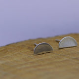 Handmade 925 Silver Minimalist Geometric Stud Earrings for Women