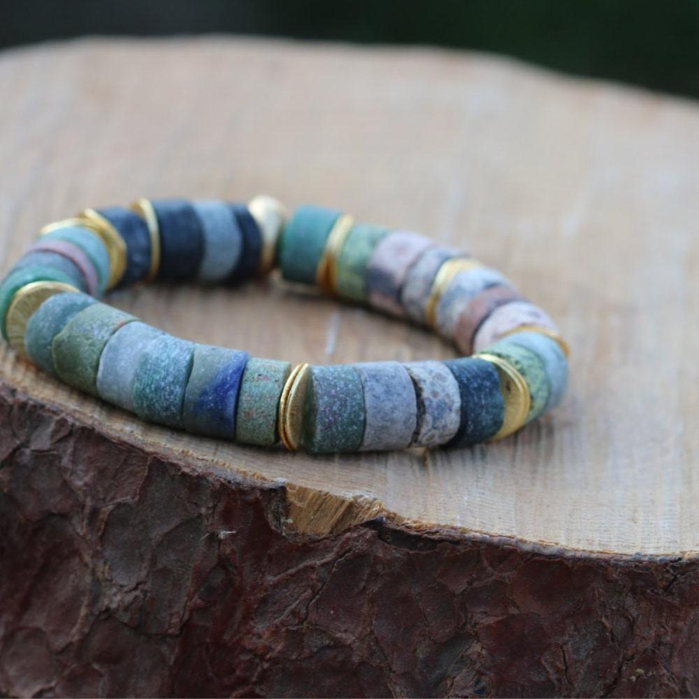 Jasper Bracelet,Stone Bracelets for Women,Gemstone Bracelets for Women,Blue Bracelet,Blue Jewelry,Stacking Bracelets,Boho Jewelry