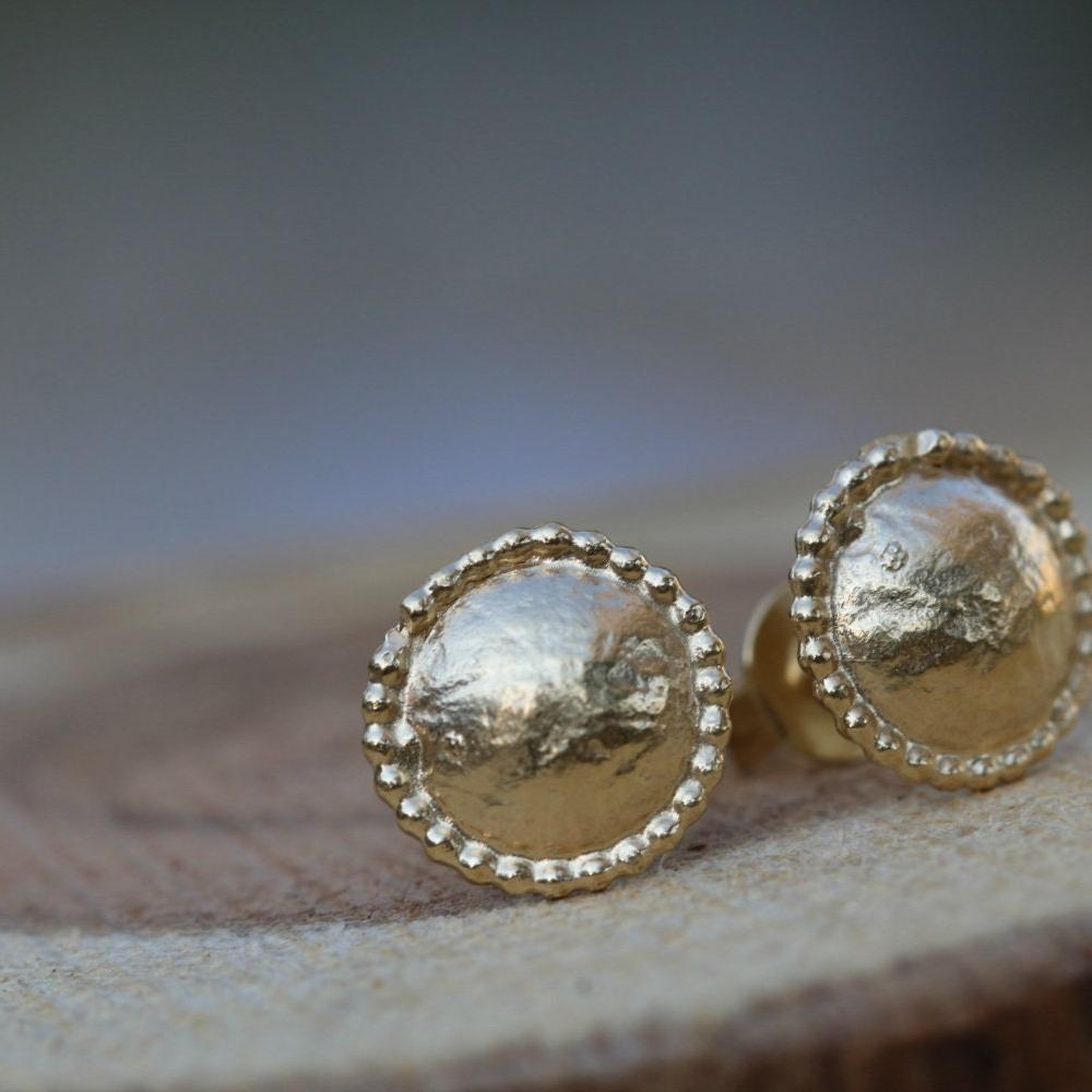 Gold Stud Earrings,Gold Ear Jacket,14k For Women,Fashion Earrings,Minimalist Earrings,Lotus Earrings,Vintage Earrings,Bridal Earrings