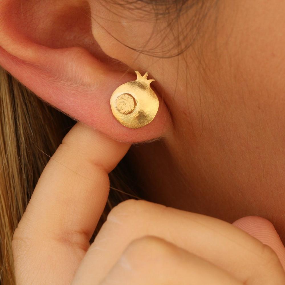Fruit Earrings,Teen Earrings,Studs Earrings,14K Earrings for Girls,Gold Plated Earrings,Studs Earrings,Earrings for Girls,Casual Earrings