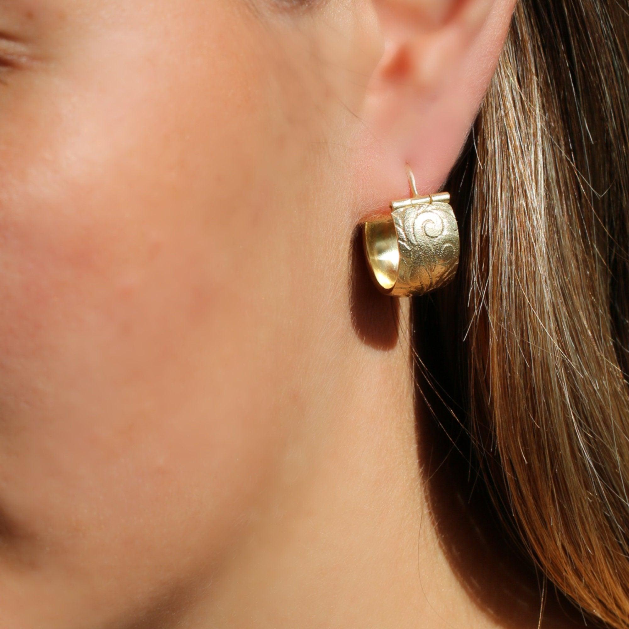 Hoop Earrings,Gold Hoop Earrings for Women,Statement Earrings, Gold Hoop Earrings, Bohemian Earrings, Chunky Hoop Earrings,Big Hoop Earrings