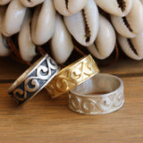 Sterling silver band ring, Unique boho wave ring, Handmade jewelry, Gift for her, Gift for him, Mens ring, Boyfriend gift