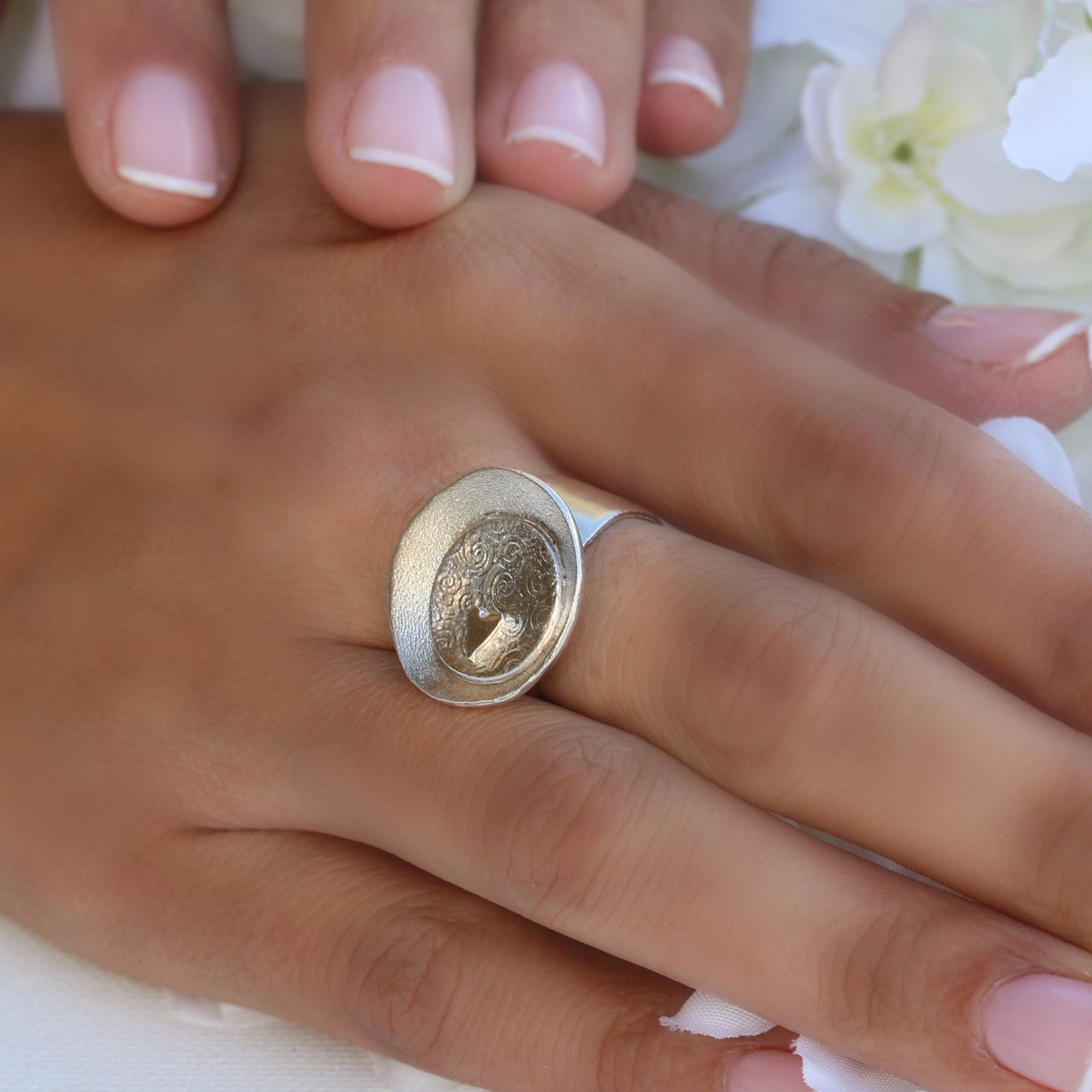 Sterling Silver Rings,Fashion Rings for Women,Statement Ring,Romantic Gifts for Her,Jewelry Rings,Costume Jewelry for Women Ring