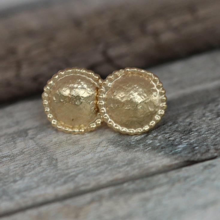 Gold Earrings / Bridal Earrings / Delicate Earrings / Dainty Stud Earrings /wedding Earrings / Bridesmaid Earrings / Hand Made