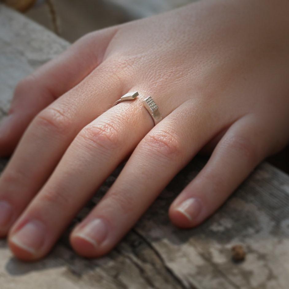 Cuff Ring,Open Ring,Sterling Silver Ring,Stacking Rings for Women,Boho Silver Jewelry,Statement Ring,Ring 925,Unisex Ring,Mother's Day Gift