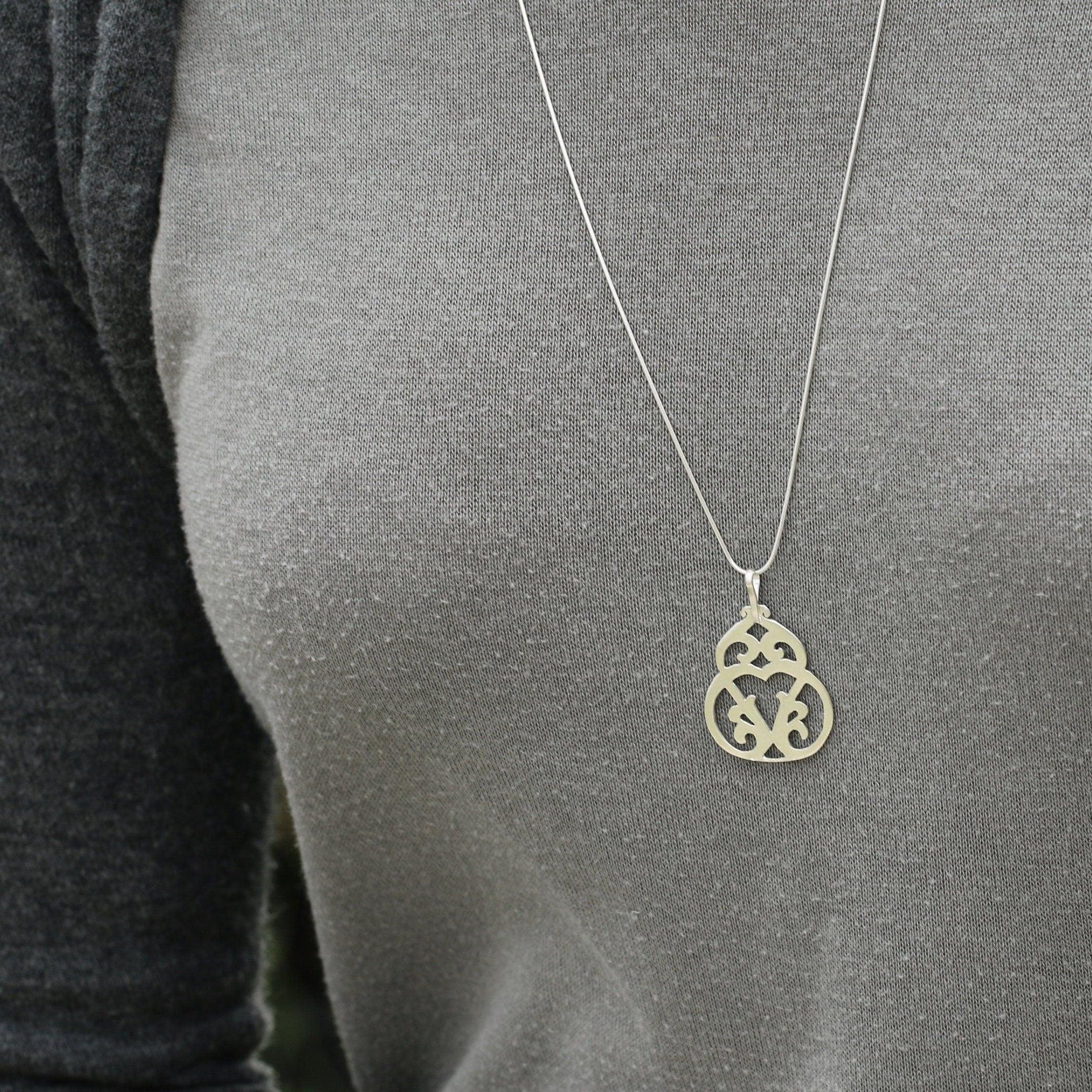 Silver Necklaces for Women,Silver Pendant Necklace,Long Necklace for Women,Long Silver Necklace,Pendant Necklace,Gifts for Her