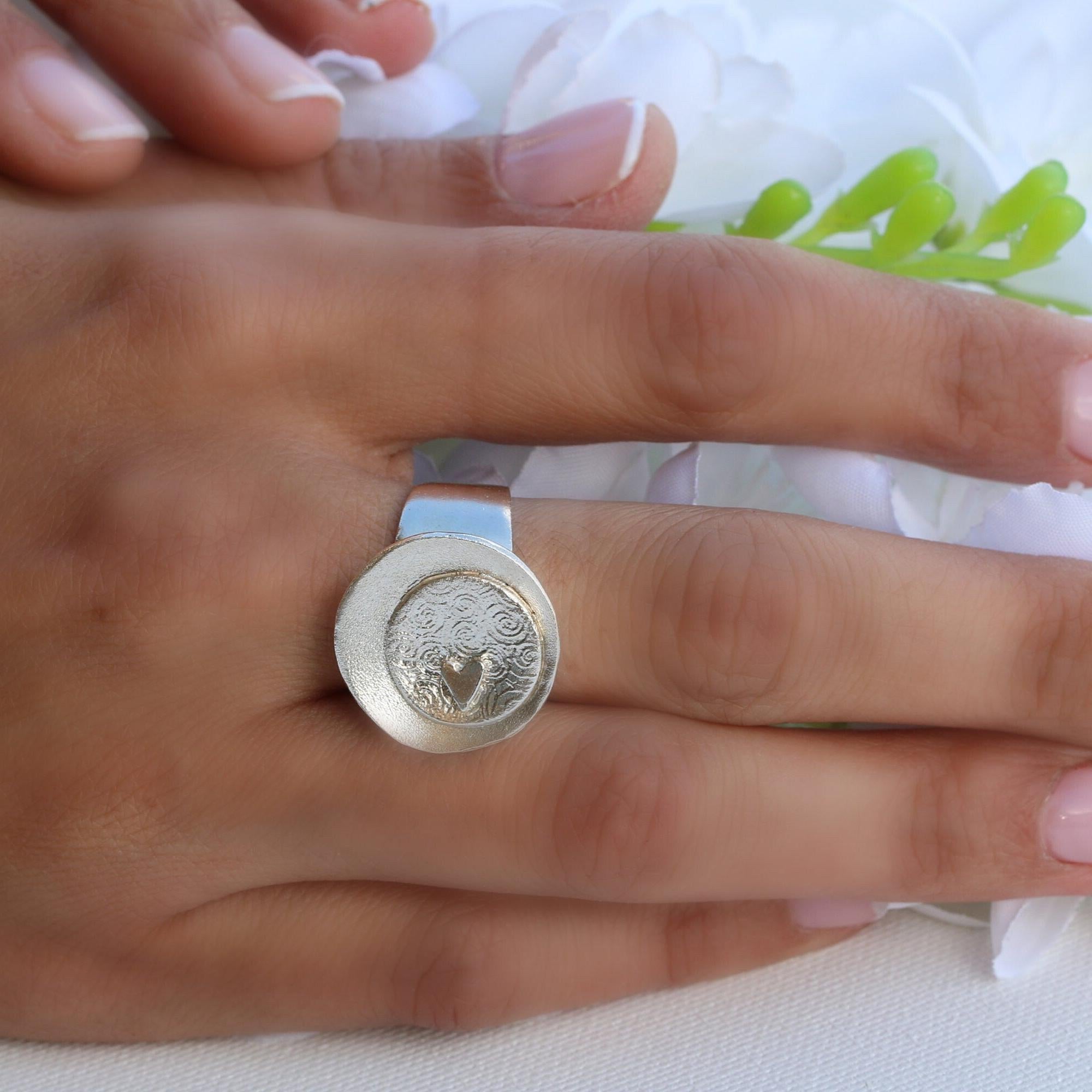 Sterling Silver Rings,Fashion Rings for Women,Statement Ring,Romantic Gifts for Her,Jewelry Rings,Costume Jewelry for Women Ring