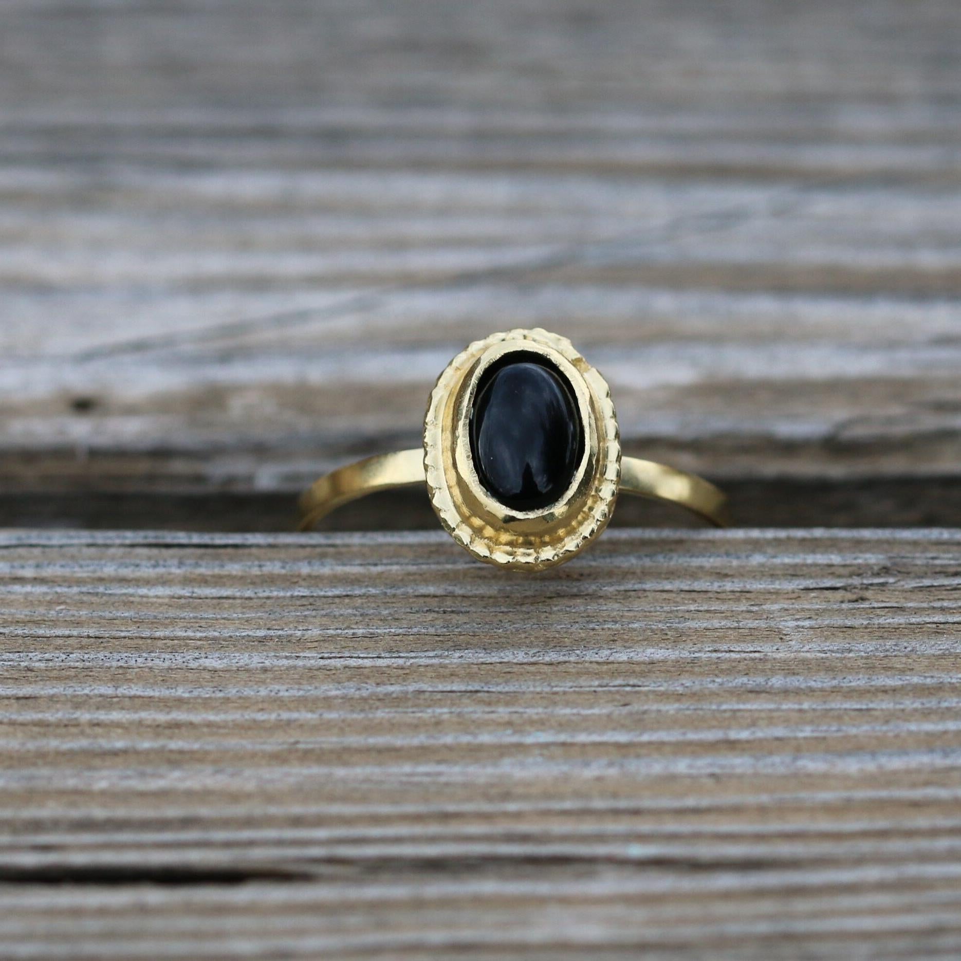 Cute Dainty Rings,Black Onyx Rings,Cute Jewelry for Women,Dainty Gold Rings,Womens Stackable Rings,Boho Jewelry Rings,Teen Jewelry