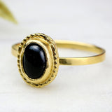 Cute Dainty Rings,Black Onyx Rings,Cute Jewelry for Women,Dainty Gold Rings,Womens Stackable Rings,Boho Jewelry Rings,Teen Jewelry