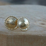 Gold Earrings / Bridal Earrings / Delicate Earrings / Dainty Stud Earrings /wedding Earrings / Bridesmaid Earrings / Hand Made