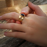 Gemstone Rings,Lotus Ring,Tourmaline Ring,14k Gold Jewelry,14k Birthstone Ring,October Birthstone Ring,Fashion Jewelry for Women