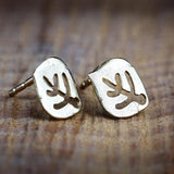 Unique dainty leaf earrings, Boho silver stud earrings, Trendy minimalist earrings, Bohemian handmade jewelry, Teen jewelry, Gift for her