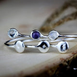 Moonstone Ring,Open Rings for Women,June Birthstone Ring,Delicate Rings,Cute Rings for Women,Gift for Her,Stackable Rings,Everyday Rings