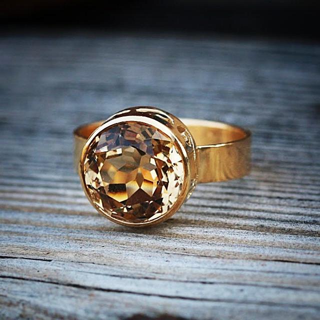 Citrine Ring,Gold Rings,Birthstone Rings,Stackable Rings for Women,Womens Rings,Solitaire Ring,Ring Gold,Simple Rings,14k Ring