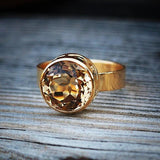 Citrine Ring,Gold Rings,Birthstone Rings,Stackable Rings for Women,Womens Rings,Solitaire Ring,Ring Gold,Simple Rings,14k Ring