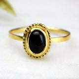 Cute Dainty Rings,Black Onyx Rings,Cute Jewelry for Women,Dainty Gold Rings,Womens Stackable Rings,Boho Jewelry Rings,Teen Jewelry