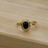 Cute Dainty Rings,Black Onyx Rings,Cute Jewelry for Women,Dainty Gold Rings,Womens Stackable Rings,Boho Jewelry Rings,Teen Jewelry