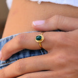 Oval Onyx Ring