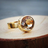 Citrine Ring,Gold Rings,Birthstone Rings,Stackable Rings for Women,Womens Rings,Solitaire Ring,Ring Gold,Simple Rings,14k Ring