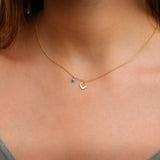 Short Necklace,Custom Necklace,Birthstone Necklaces for Women,Turquoise Pendant Necklace,Cute Necklace,Necklace Gold,Gifts for Women