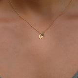 Dainty Gold Necklace for Women,Pendant Necklace,Leaf Necklace,Necklace for Teen Girls,Gift for Daughter,Cute Necklaces,Stone Necklace