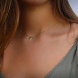 Dainty Gold Necklace for Women,Pendant Necklace,Leaf Necklace,Necklace for Teen Girls,Gift for Daughter,Cute Necklaces,Stone Necklace