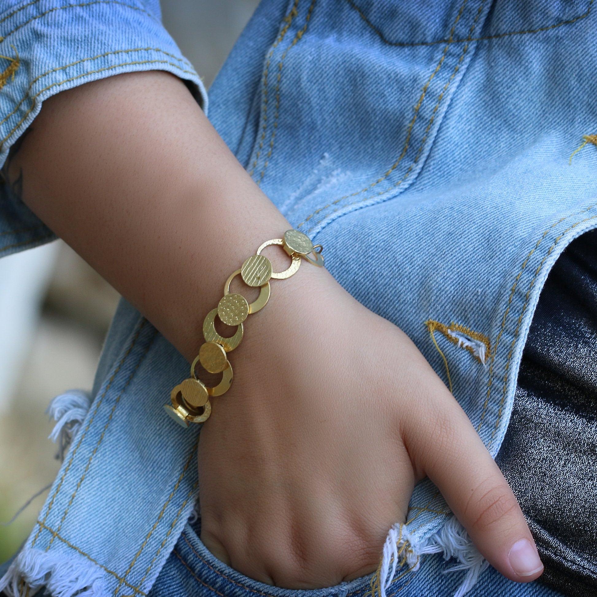 Handmade Bracelets,Gold Bracelets for Women,Everyday Bracelets,Unique Bracelet,Custom Bracelet,Yellow Gold Bracelet,Jewelry Bracelet