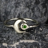 Dainty Open Moon Ring