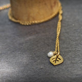 White Pearl Necklace,June Birthstone Necklace,Gift for Girlfriend,Pendant Necklace for Women,Dainty Necklace,Necklace Gold,Pearl Jewelry