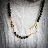 Bead Necklace for Women,Gemstone Necklace,Jasper Necklace,Handmade Necklace,Necklaces for Women,Gem Necklace,Gold Necklace,Fashion Jewelry