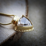 Dainty Necklaces for Women,Clear Quartz Necklace,Crystal Quartz Necklace,Jewelry Necklace,Anniversary Gifts for Her,Handmade Jewelry