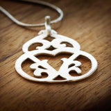 Silver Necklaces for Women,Silver Pendant Necklace,Long Necklace for Women,Long Silver Necklace,Pendant Necklace,Gifts for Her