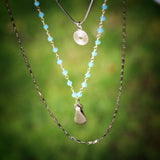 Beaded Necklace,Layered Gold Necklace,Rosary Necklace,Gold Necklaces for Women,Gold Pendant Necklace,Stacked Necklaces for Women