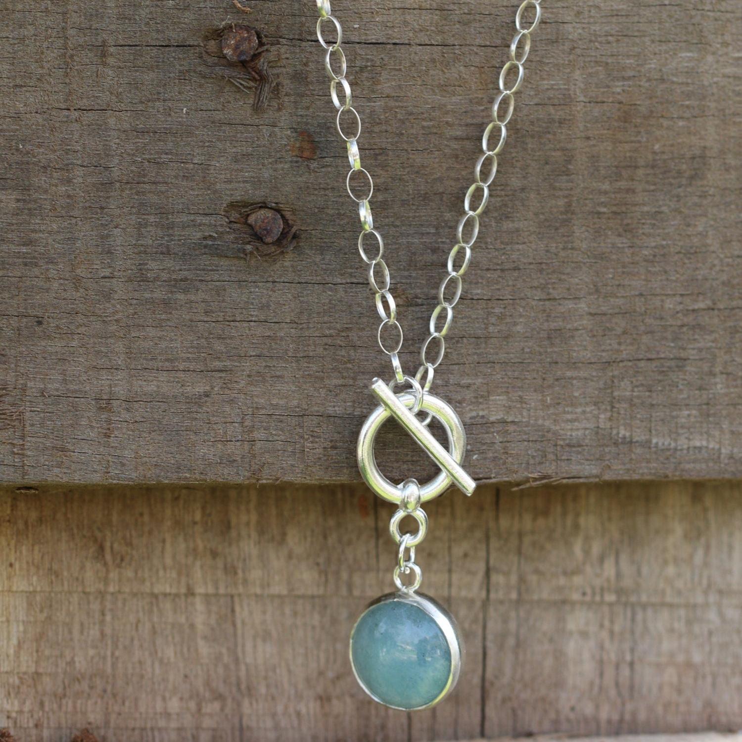 Extra Long Silver Statement Necklace, Double Pendant Necklace, Pendant necklace, Hand Made Jewelry For Her, Toggle Necklace, Christmas Gift